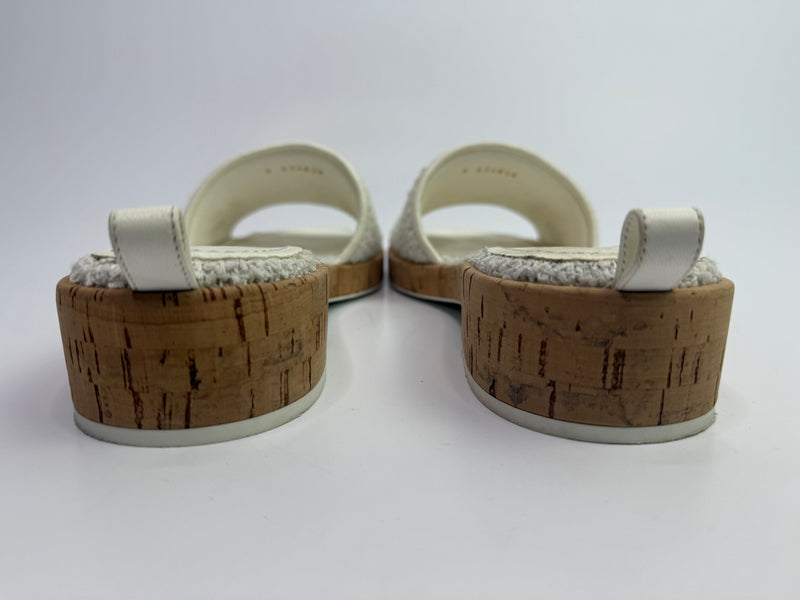 Chanel CC Tweed Mules (Size 40.5/UK7.5)