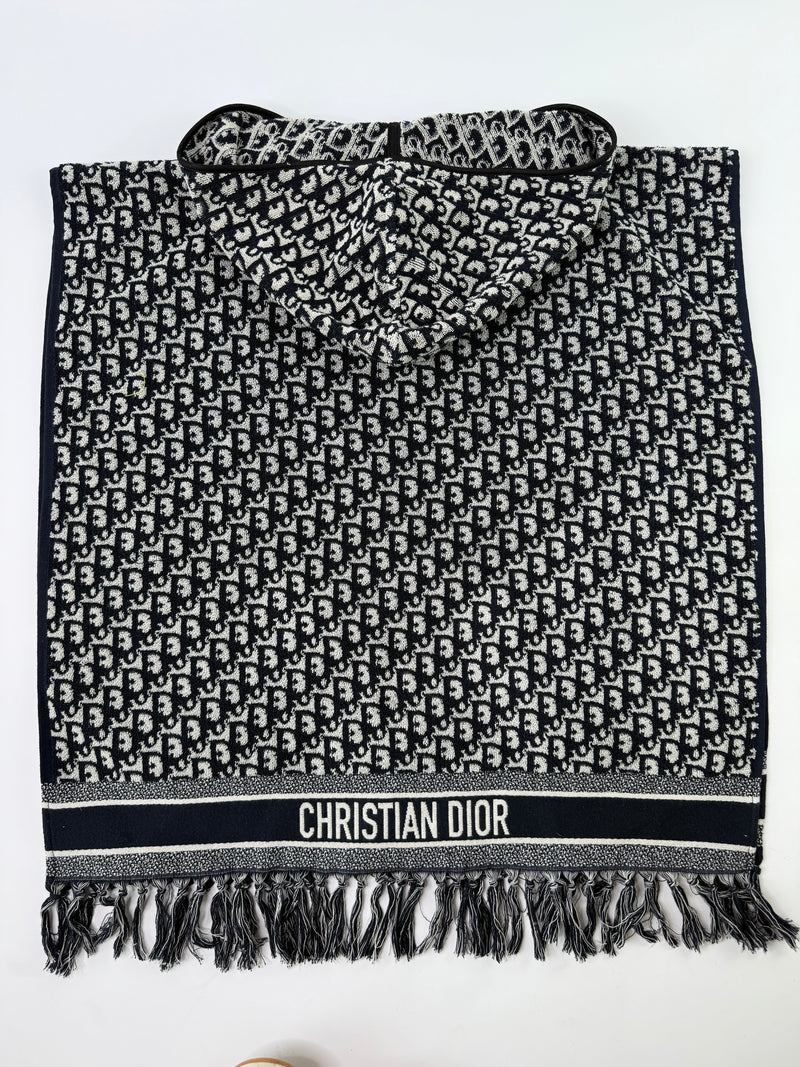 Christian Dior Navy Oblique Poncho