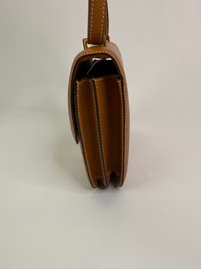 Hermès Constance 18 In Toffee Epsom Leather GHW