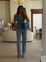 Chanel Jumbo Classic Double Flap In Blue Caviar Leather With RHW