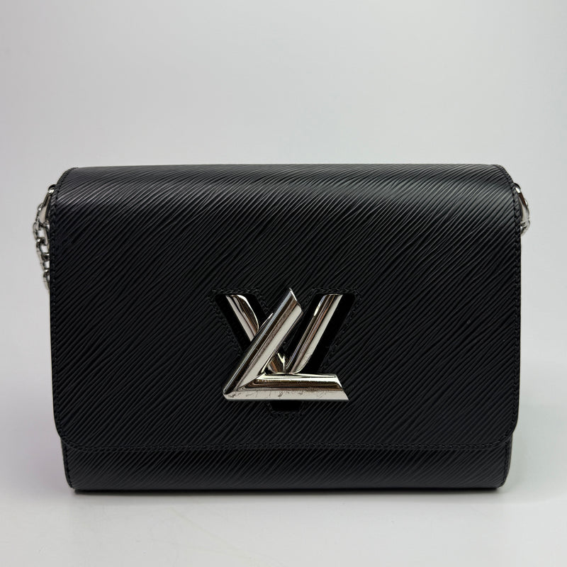 Louis Vuitton Black Epi Leather Twist MM Shoulder Bag