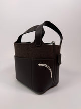 Hermès Picotin 18 Special Edition in Ebene Swift and Gris Wool Felt