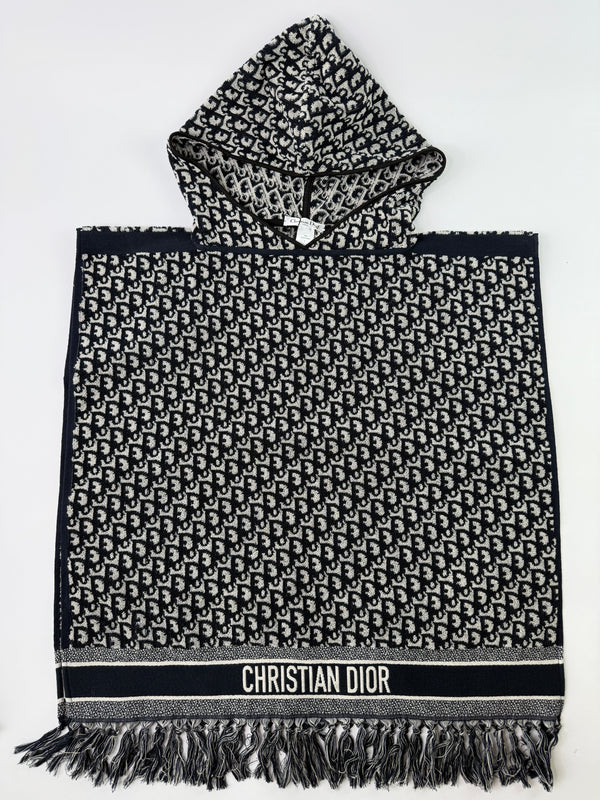 Christian Dior Navy Oblique Poncho