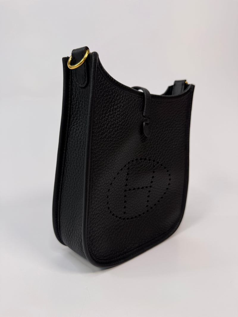 Hermès Evelyne TPM Black Clemence GHW