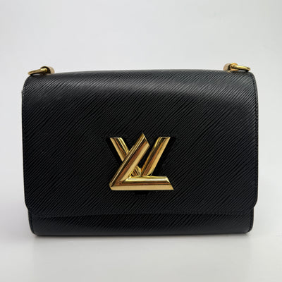 Louis Vuitton Black Epi Leather Twist MM Shoulder Bag