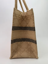 Christian Dior Medium Raffia Cannage Book Tote
