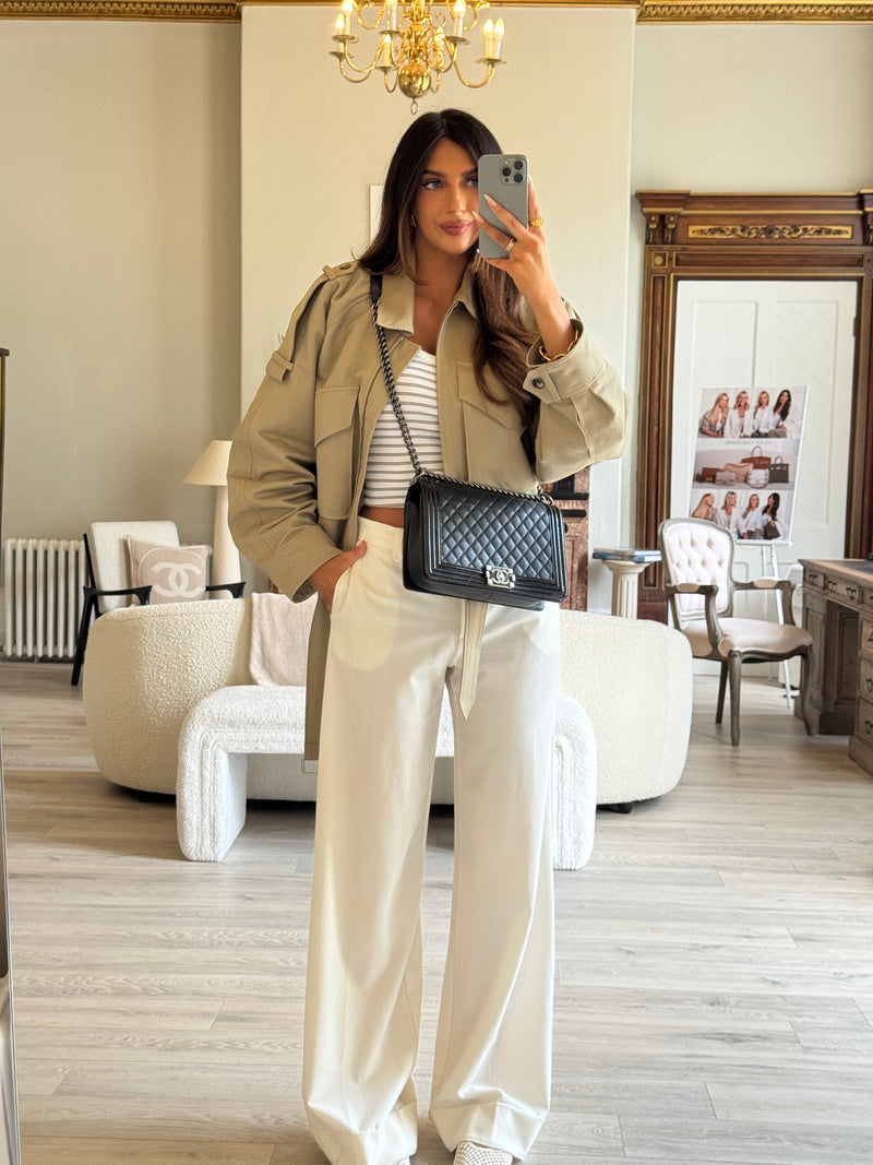 Chanel Boy Bag Large In Black Calfskin Leather SHW