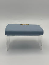Prada Small Wallet In Pale Blue Saffiano Leather