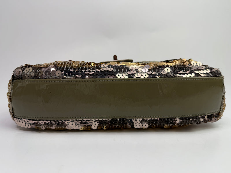 Chanel Sequin Striped Medium Reissue Flap