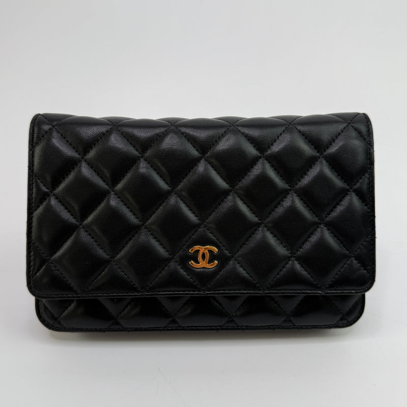 Chanel Wallet On Chain Black Lambskin Leather With GHW