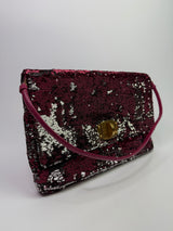 Miu Miu Pink Sequin Clutch