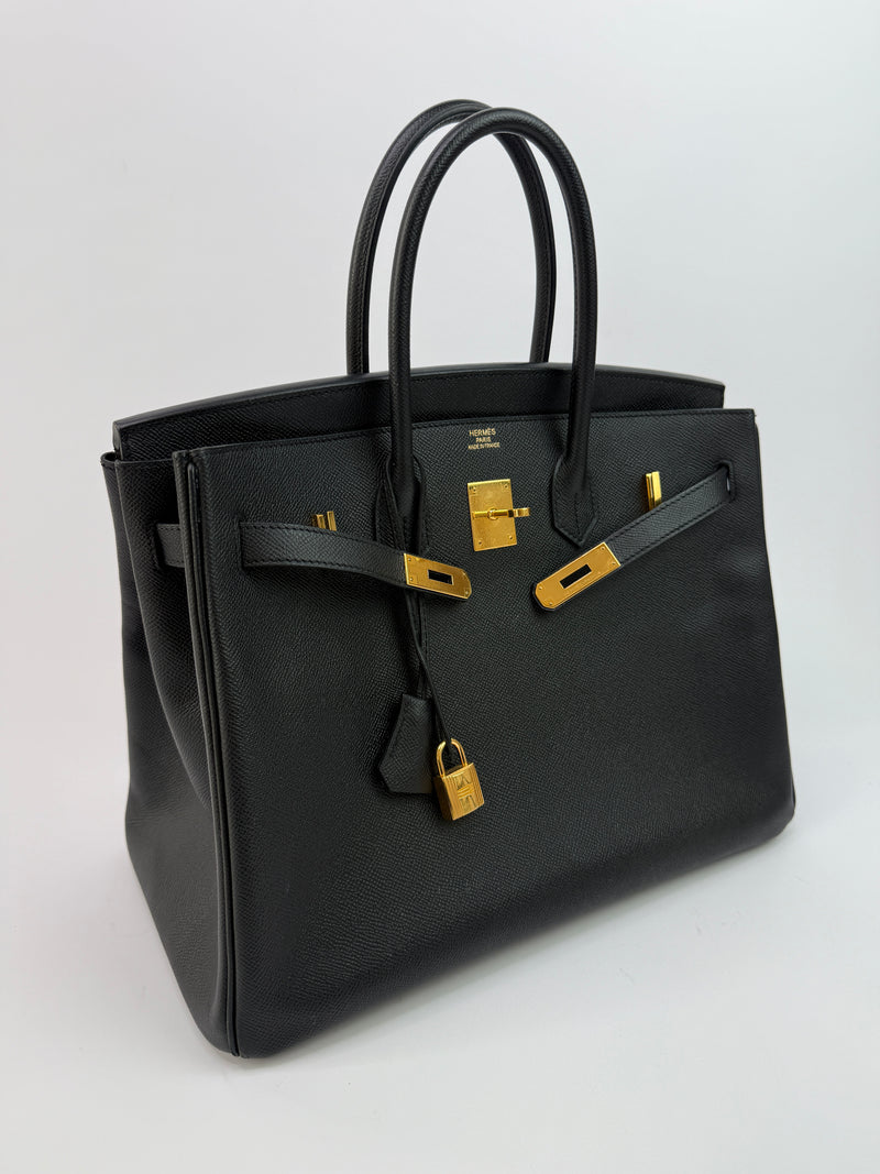 Hermès Birkin 35 Black Epsom Leather GHW