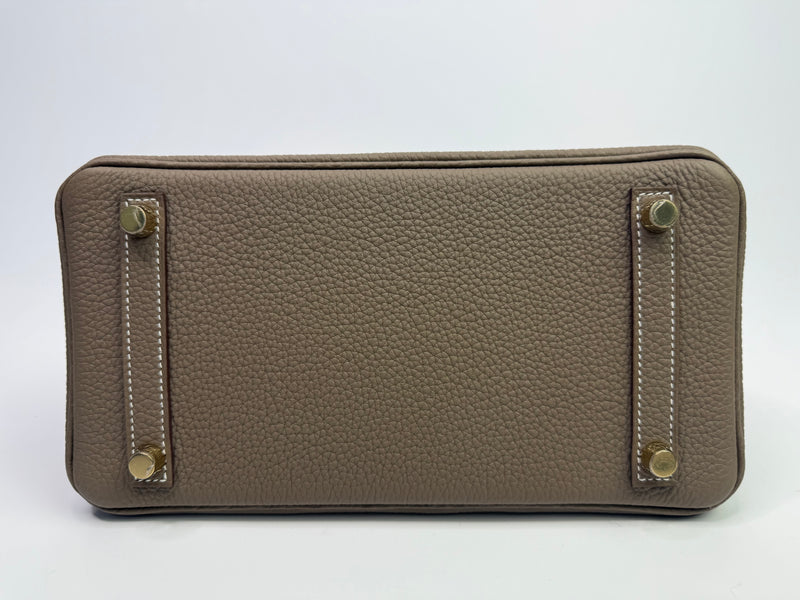 Hermès Birkin 25 Retourne Etoupe Togo Leather With GHW