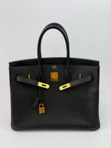 Hermès Birkin 35 Black Epsom Leather GHW