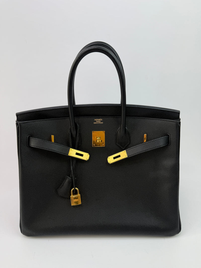 Hermès Birkin 35 Black Epsom Leather GHW