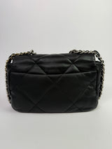 Chanel 19 Small In Black Lambskin Leather