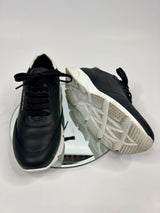 Phillip Plein Black Leather Low Top Trainers (Size 38 /UK 5)