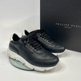 Phillip Plein Black Leather Low Top Trainers (Size 38 /UK 5)